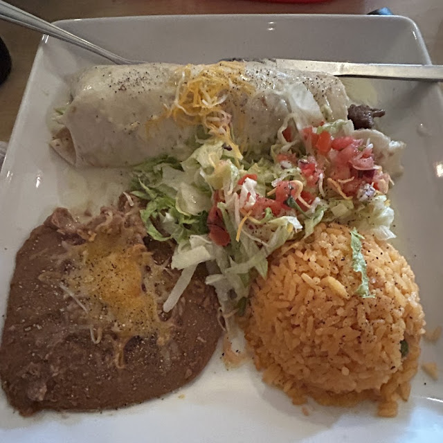 64 Super Burrito Steak Chicken and Shrimp