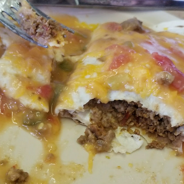 Beef Smothered Burrito Green Chile Pork