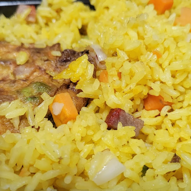 Pork Egg Foo Young Chow Fried Rice
