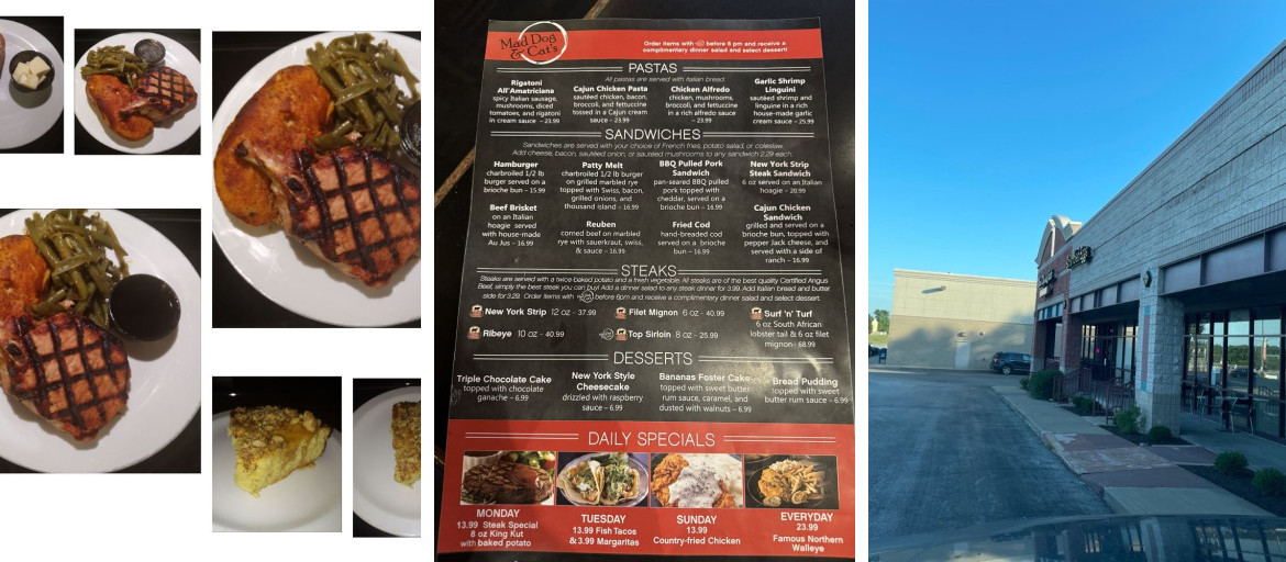Mad Dog and Cat’s Steak, Seafood, and Spirits