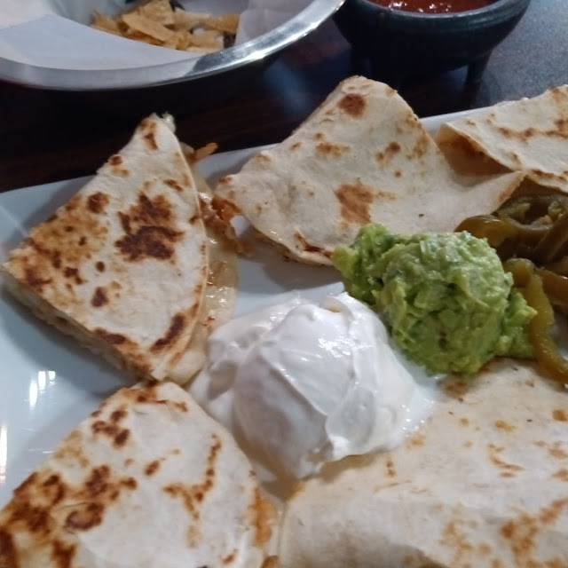 One Quesadilla with Rice & Beans