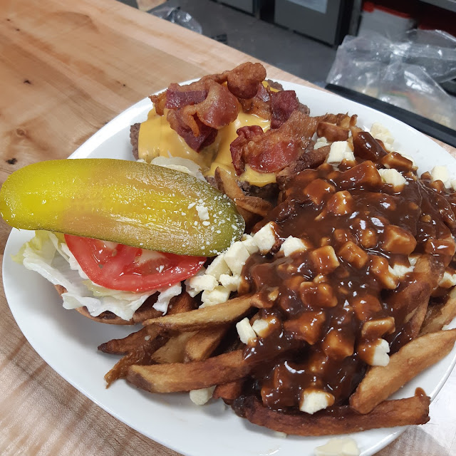 Burger and Poutine