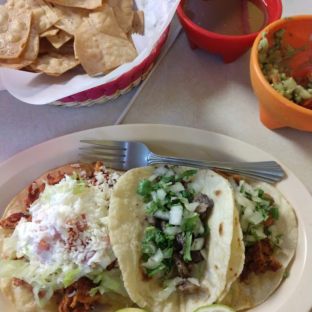 Al Pastor Asada Tacos w Al Pastor Burrito