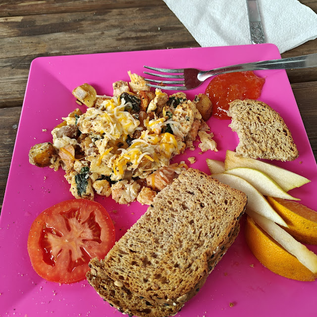 Egg and Salmon Scramble
