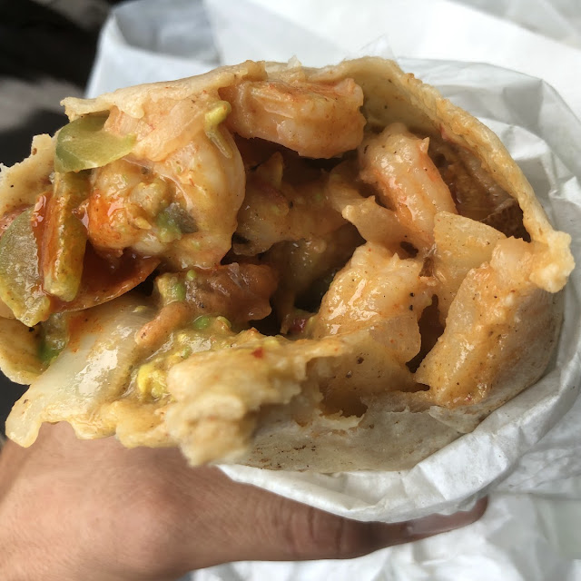Shrimp Fajita Burrito