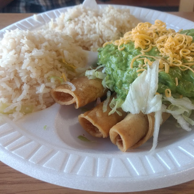Three Rolled Tacos
