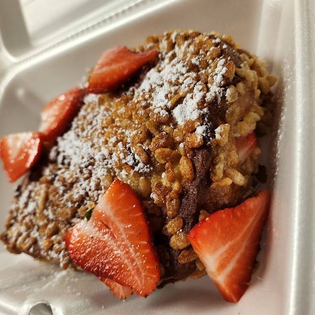 Strawberry and Cream Cheese Stuffed French Toast