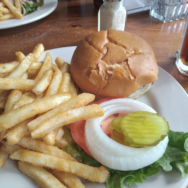 Cheese Burger and Fries