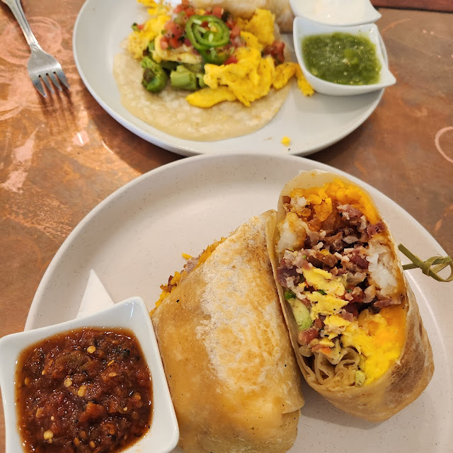 Classic Breakfast Burrito and Avocado Tacos