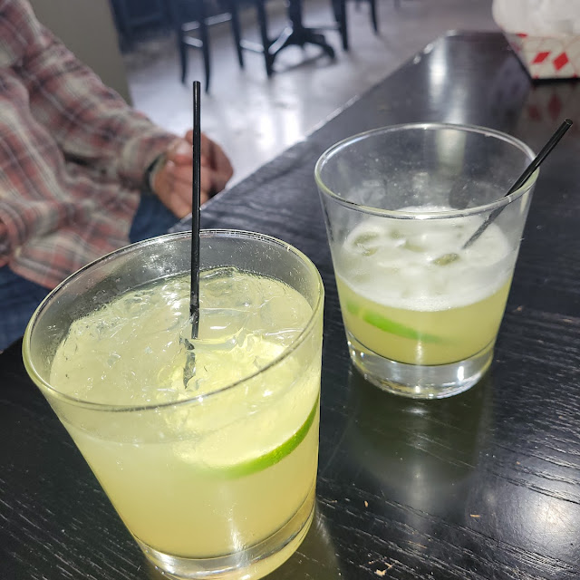 Flaco Marg Skinny and Mesquite Marg Pineapple