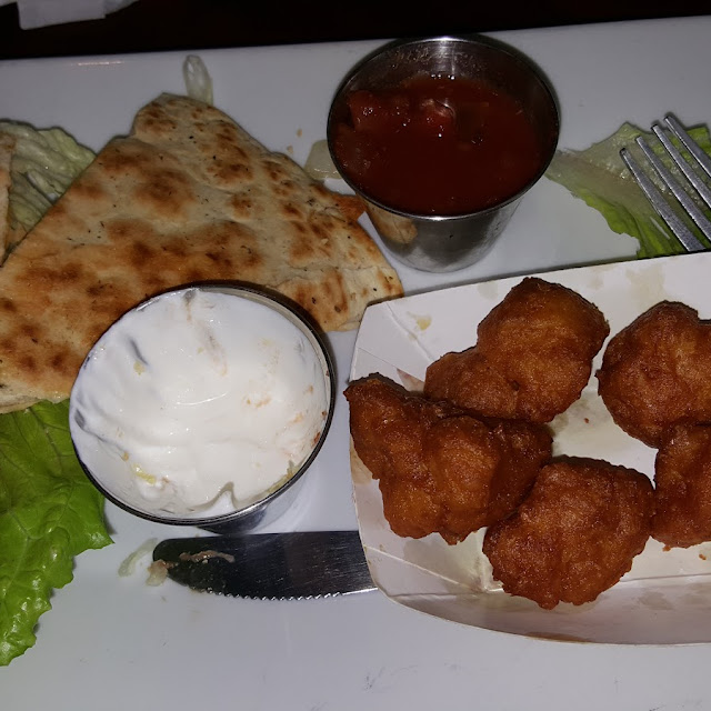 Beef Quesadilla and Fried Cauliflower