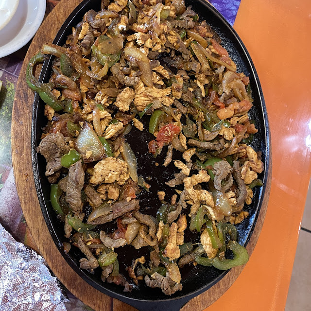 Steak and Chicken Fajitas for Two