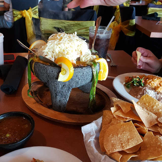 Molcajete Shrimp and Steak