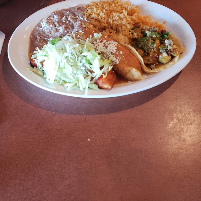 Beef Enchilada Rice and Beans