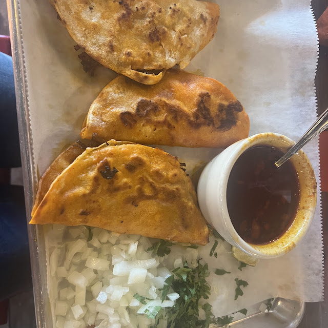 Birria Taco and Cheese Quesadilla