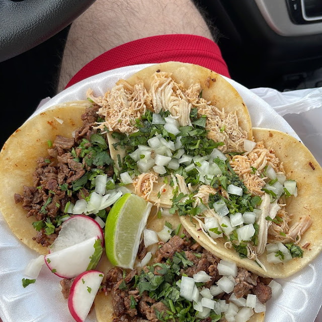Two Steak and Two Chicken Tacos