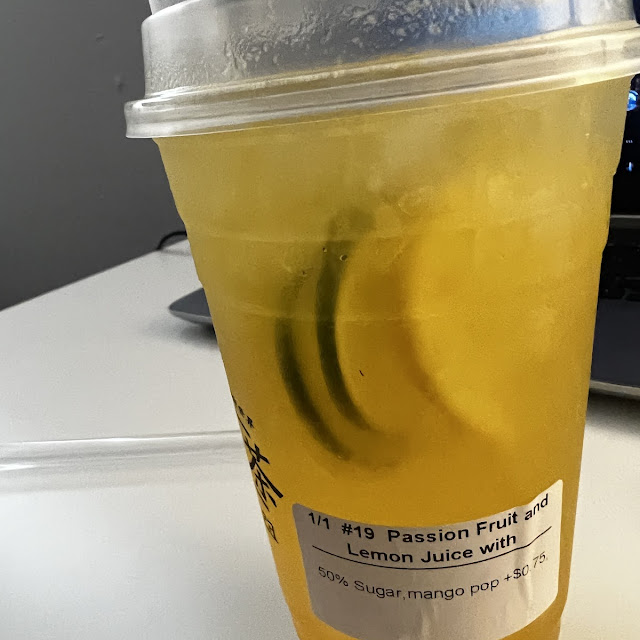 Passion Fruit and Lemon Juice with Agar