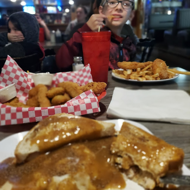 Hot Turkey Sandwich & Fish and Chips