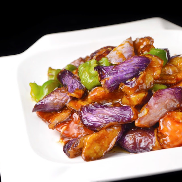 Braised Eggplant with Soy Bean Paste 烧茄子