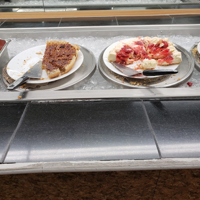Pecan Pie and Strawberry Cheesecake