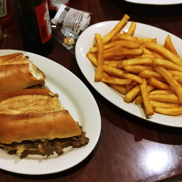 Charlie Drooling over the Philly Cheesesteak