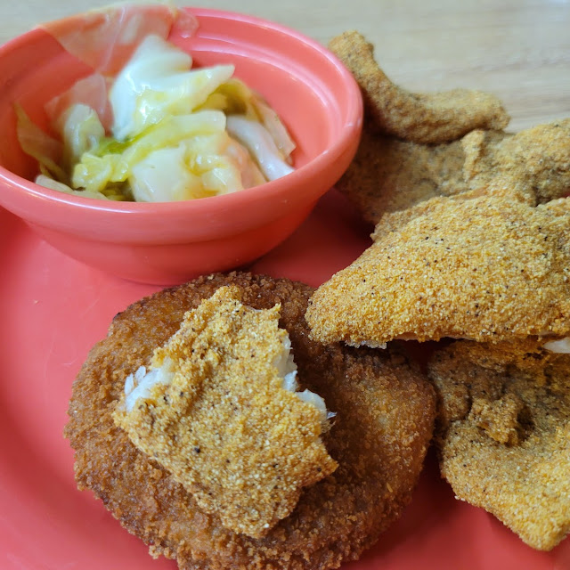 Catfish Fillet and Cabbage