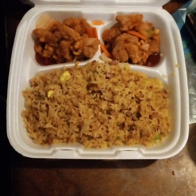 Sweet and Sour Chicken with Fried Rice Chicken