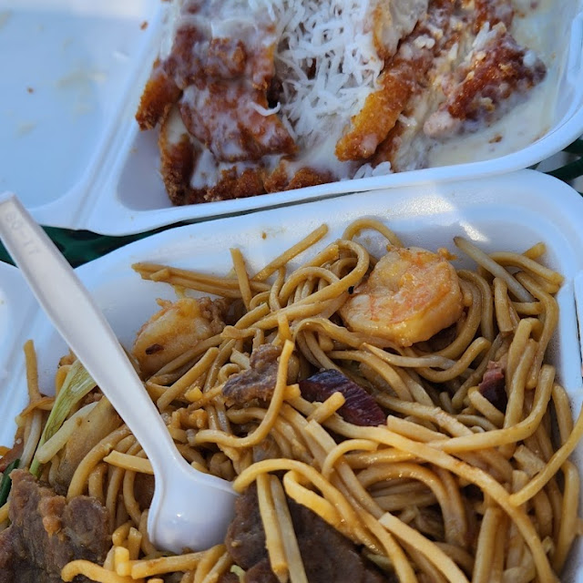 House Chow Mein and Coconut Chicken