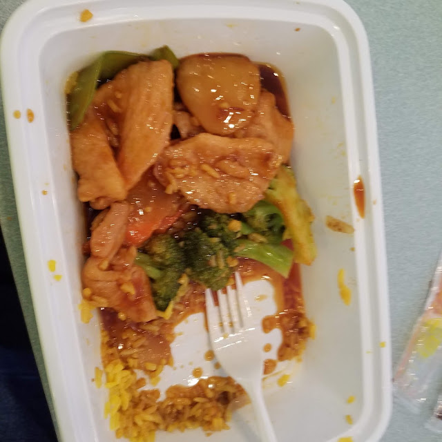 Chicken with Garlic Sauce with White Rice