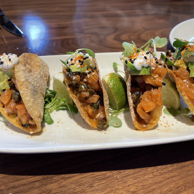 Salmon Poke Tacos