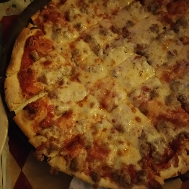 Cheese and Sausage Pizza