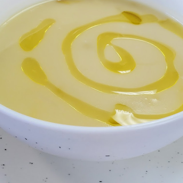 Potato Leek Soup with Truffle Oil
