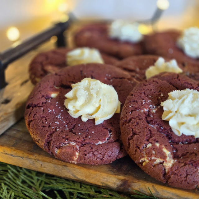Red Velvet Cookies for Shower