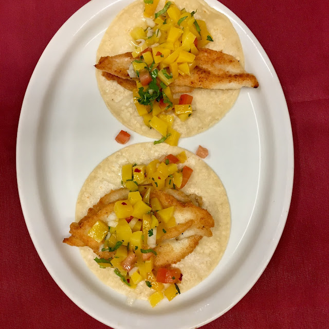 Fish Tacos with Mango Salsa