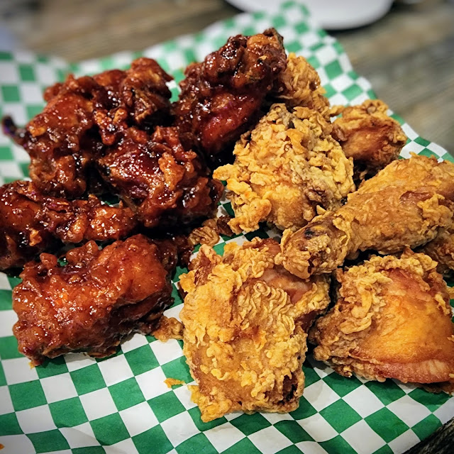 Half Fried & Half Glazed Chicken