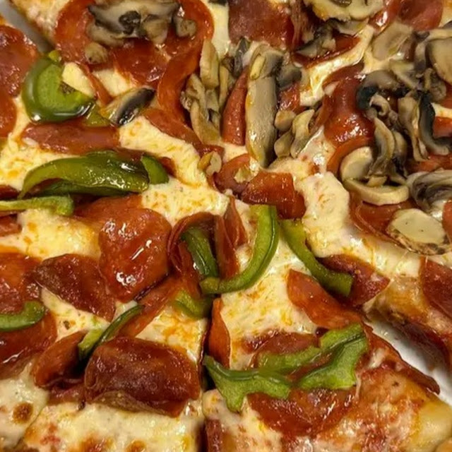 Half Pepperoni and Mushrooms