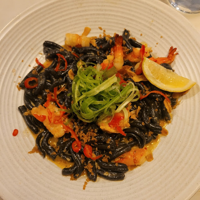 Squid Ink Casarecce w Shrimp