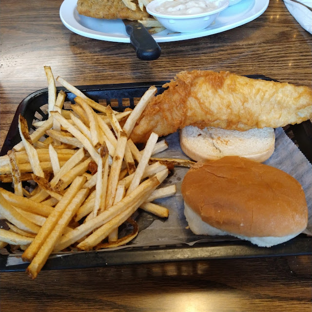 Fried Catfish Sandwich with Fries