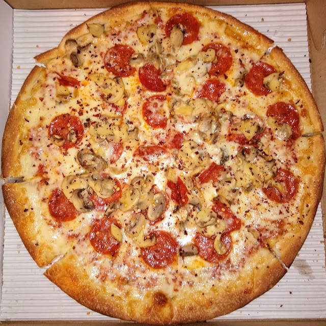 Pepperoni and Mushrooms Pizza