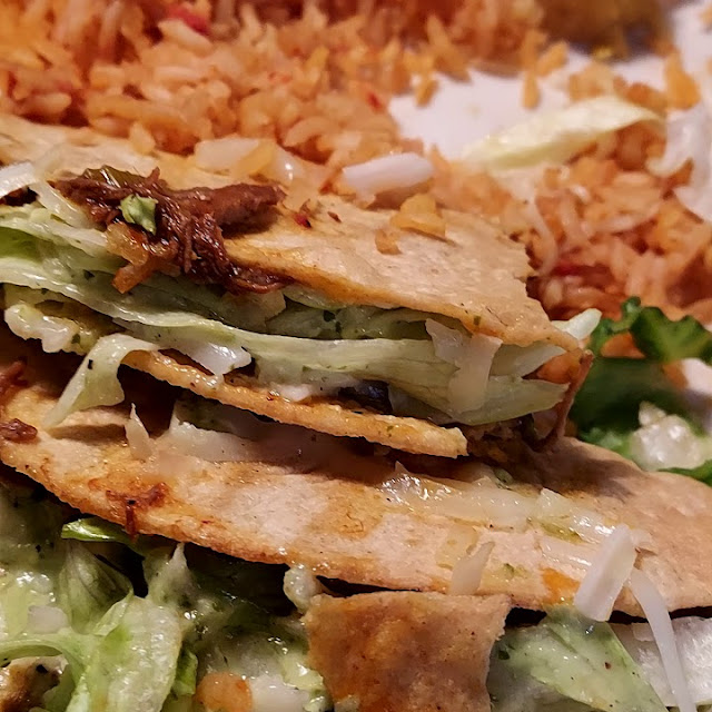 2 Shredded Beef Taco Combo with Rice