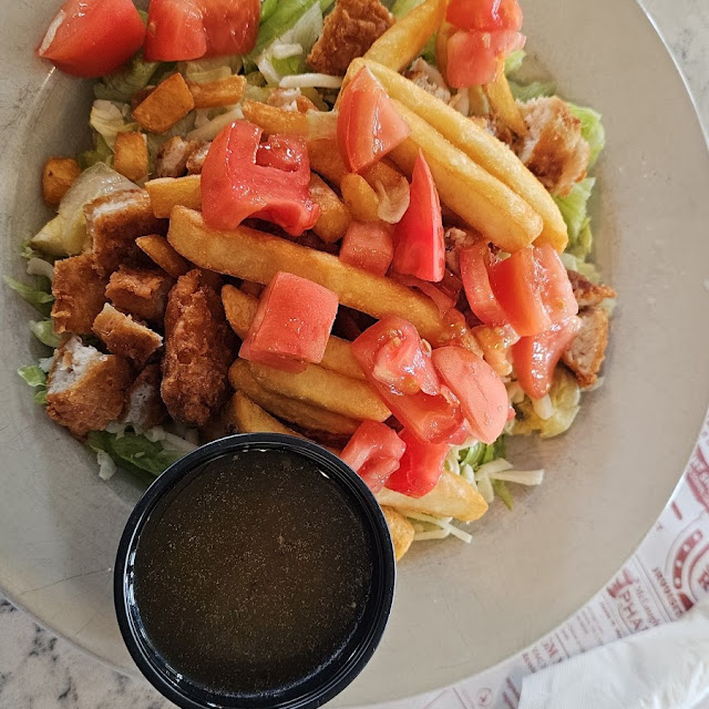 Chicken Salad with Fries