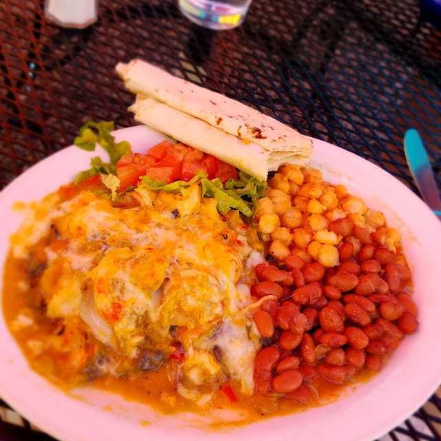 Blue Corn Shrimp Enchiladas