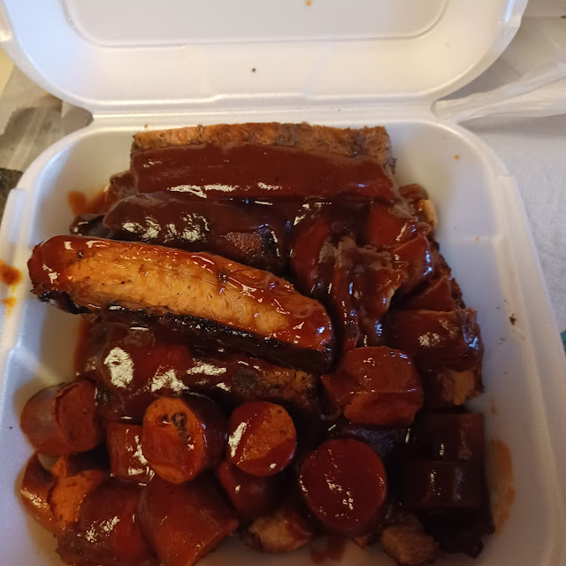 Ribs Tri Tip and Hot Links