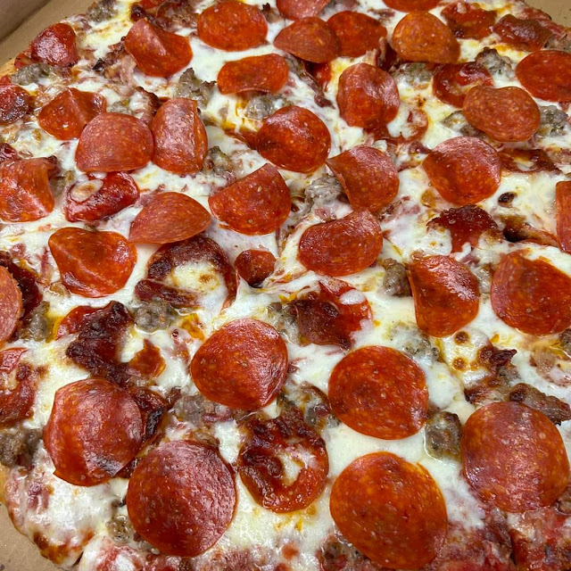 Double Pepperoni and Sausage Pizza