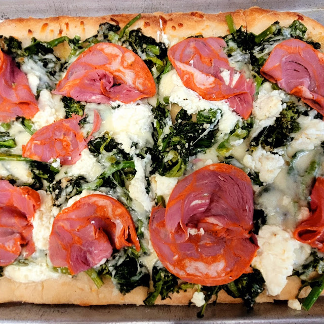 Broccoli Rabe and Capi Pinza Pizza