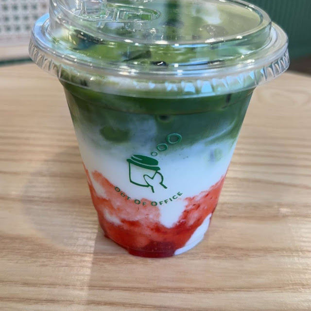 Iced Strawberry Matcha Latte