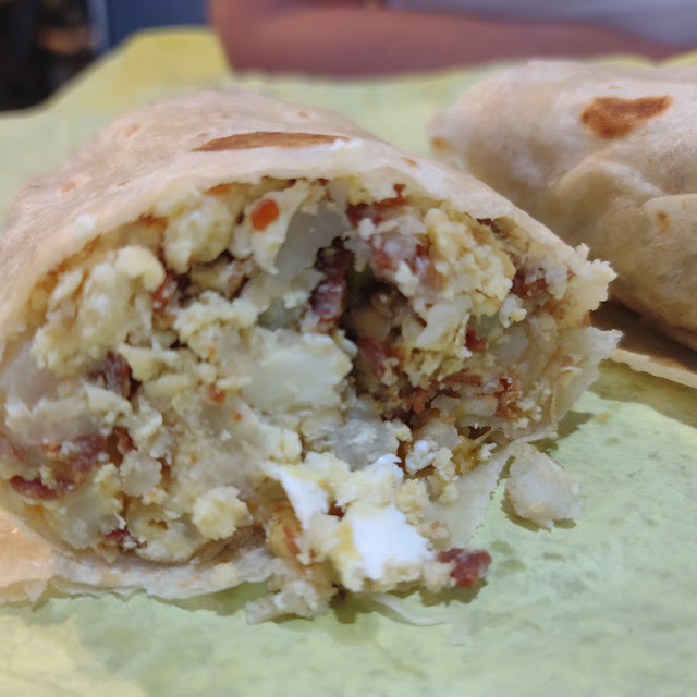 Bacon and Potato Breakfast Burrito