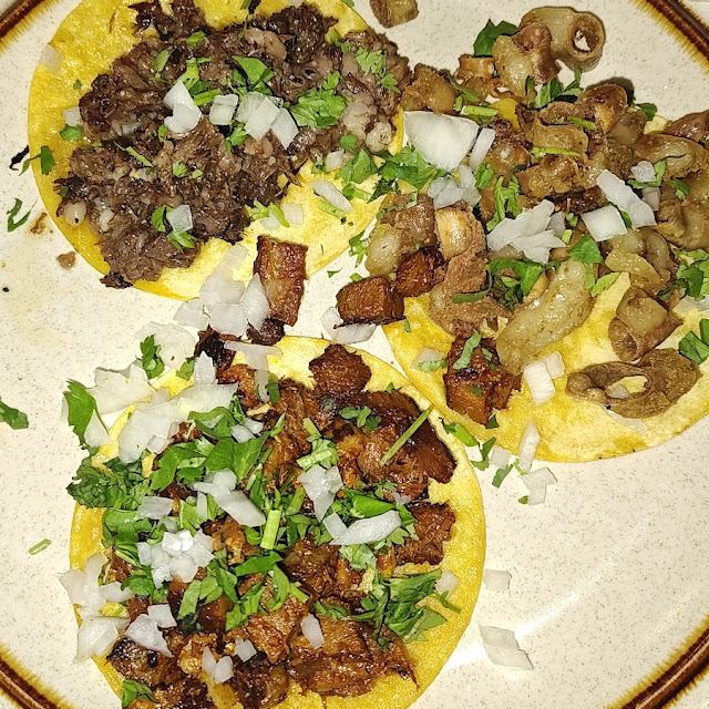 Cabeza Taco Tripas Taco Lengua Taco