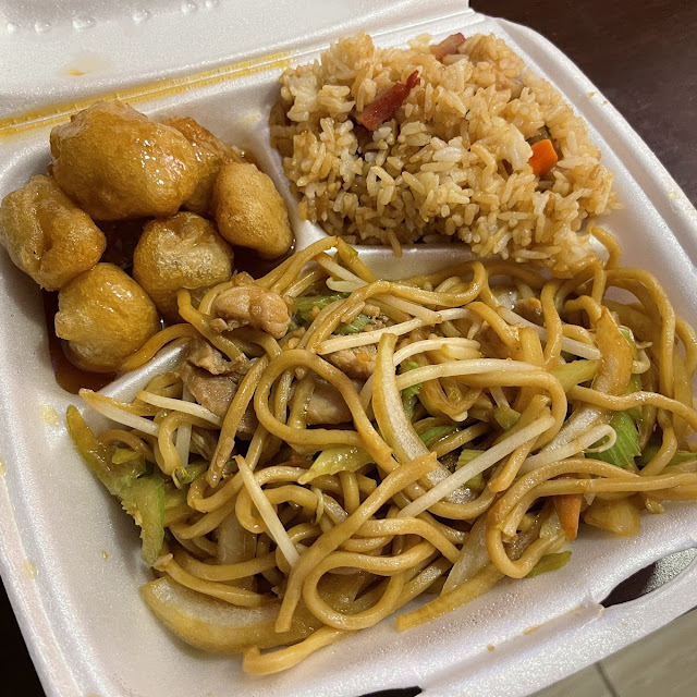 Chicken Chow Mein Pork Fried Rice