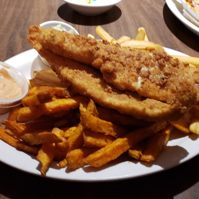 Fish and Chips Sweet Potatoes